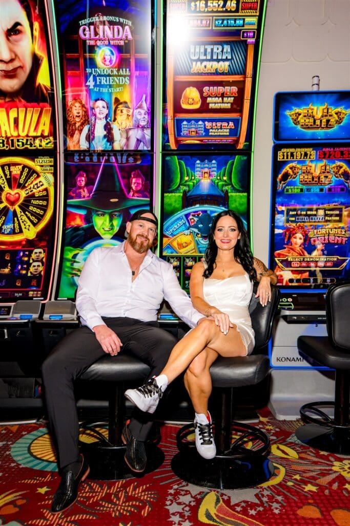 couple at their dream vegas elopement