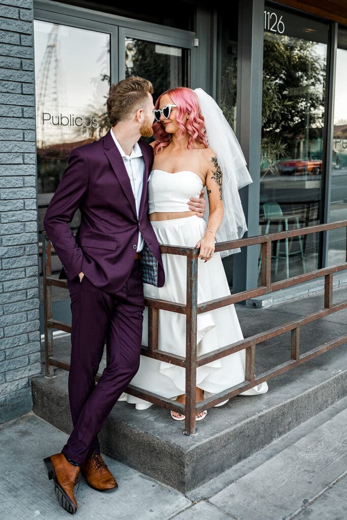 fun bridal portraits in vegas
