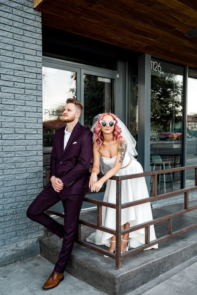 bride and groom at their dream elopement