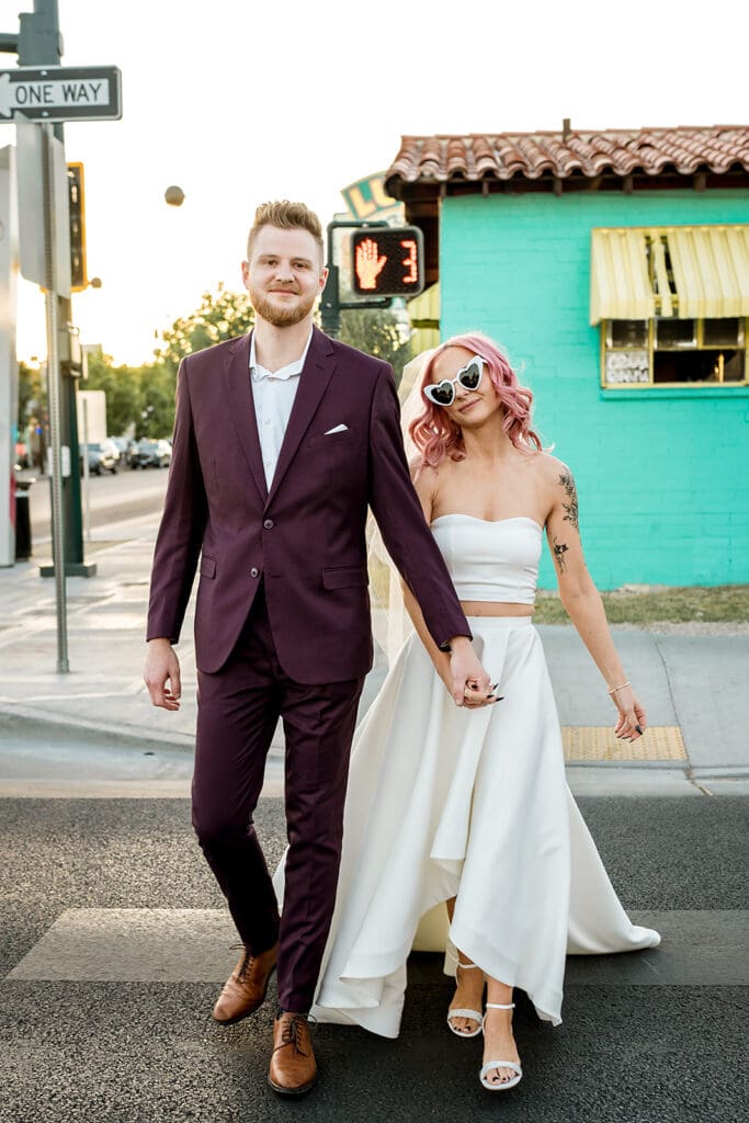 Beer Bongs, Tattoo Guns & Wedding Vows: A Fremont Street Las Vegas Elopement