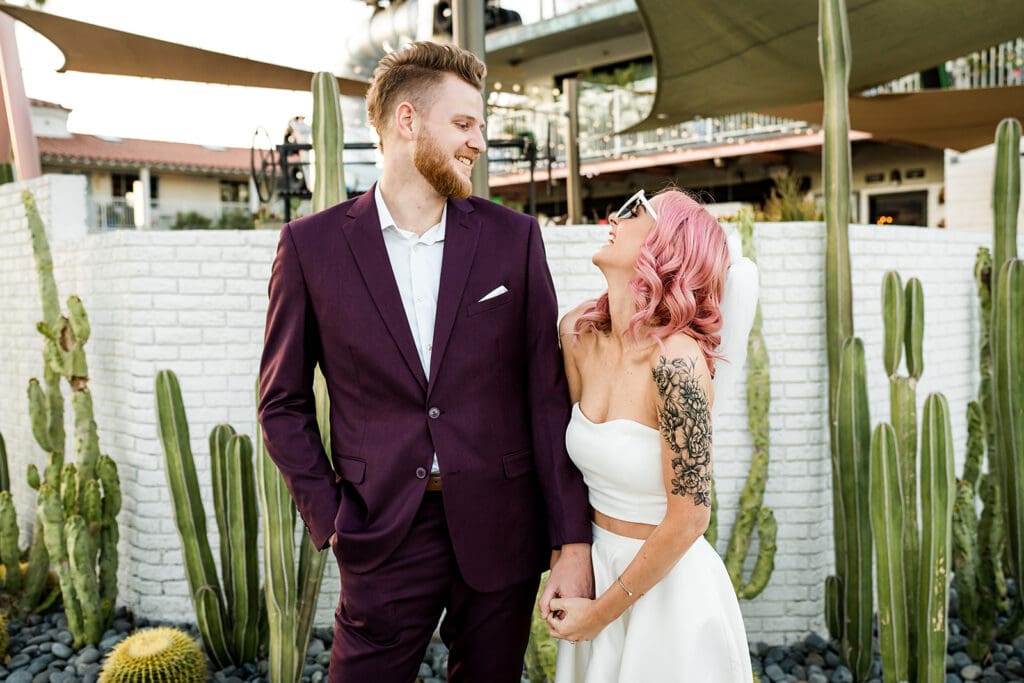 Beer Bongs, Tattoo Guns & Wedding Vows: A Fremont Street Las Vegas Elopement