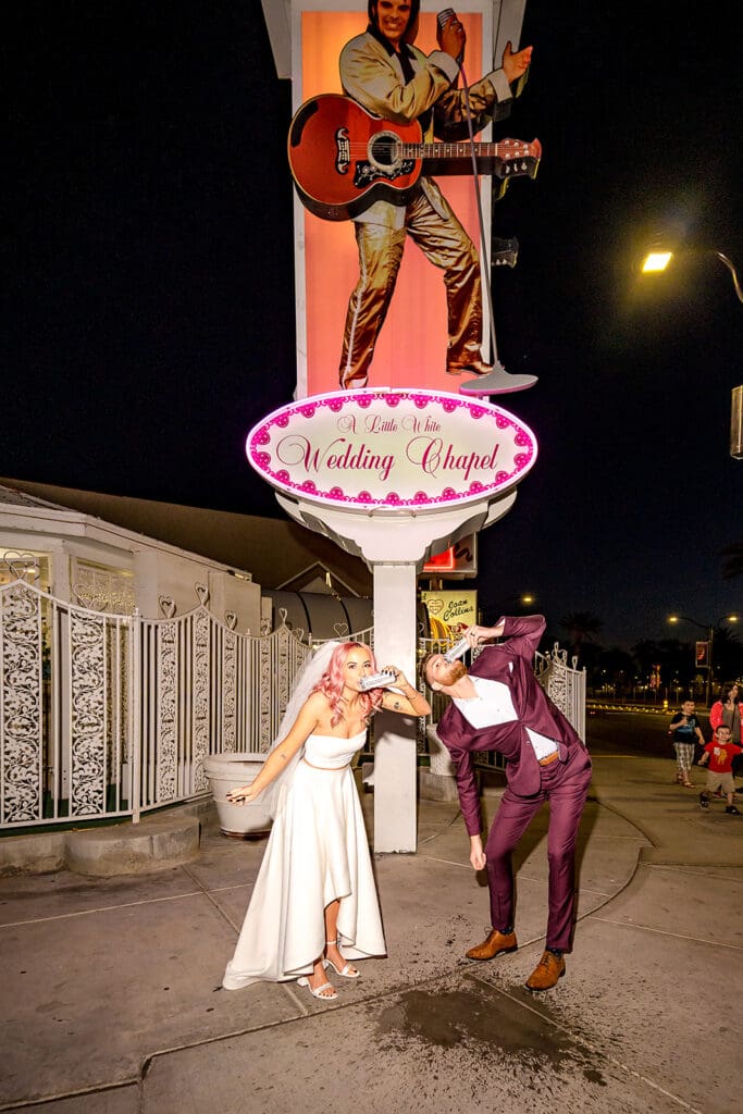 Beer Bongs, Tattoo Guns & Wedding Vows: A Fremont Street Las Vegas Elopement