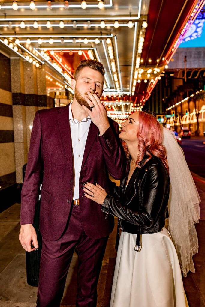 Beer Bongs, Tattoo Guns & Wedding Vows: A Fremont Street Las Vegas Elopement