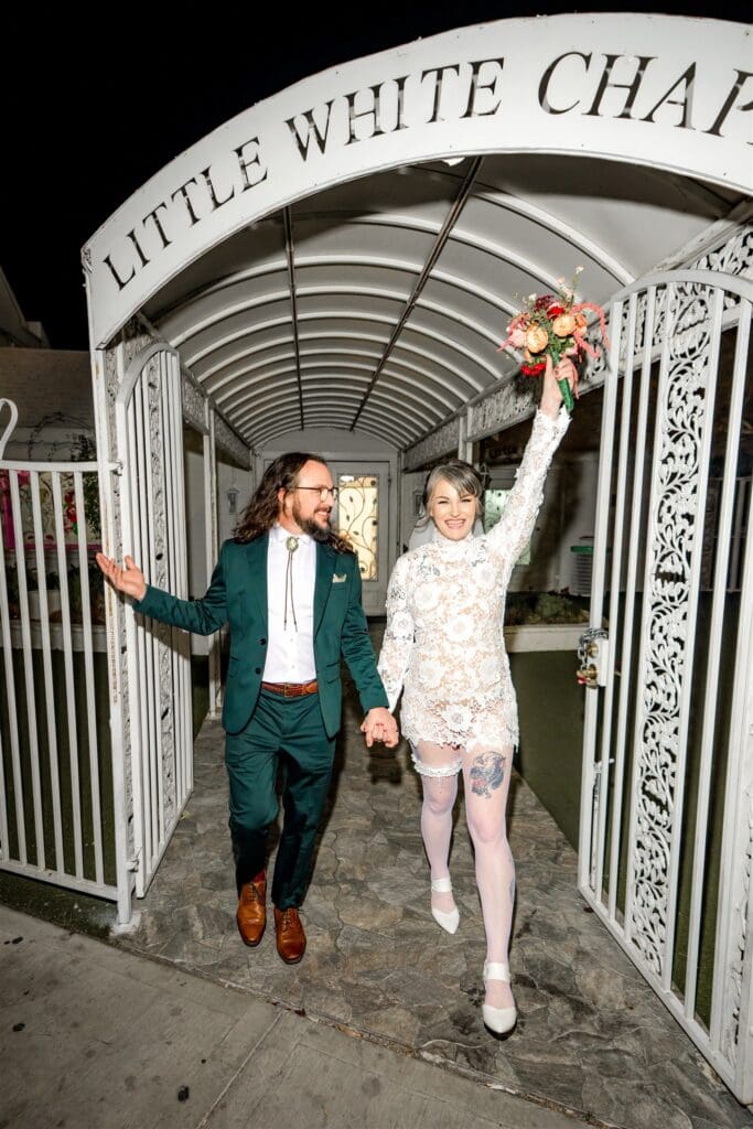 Couple at their dream elopement