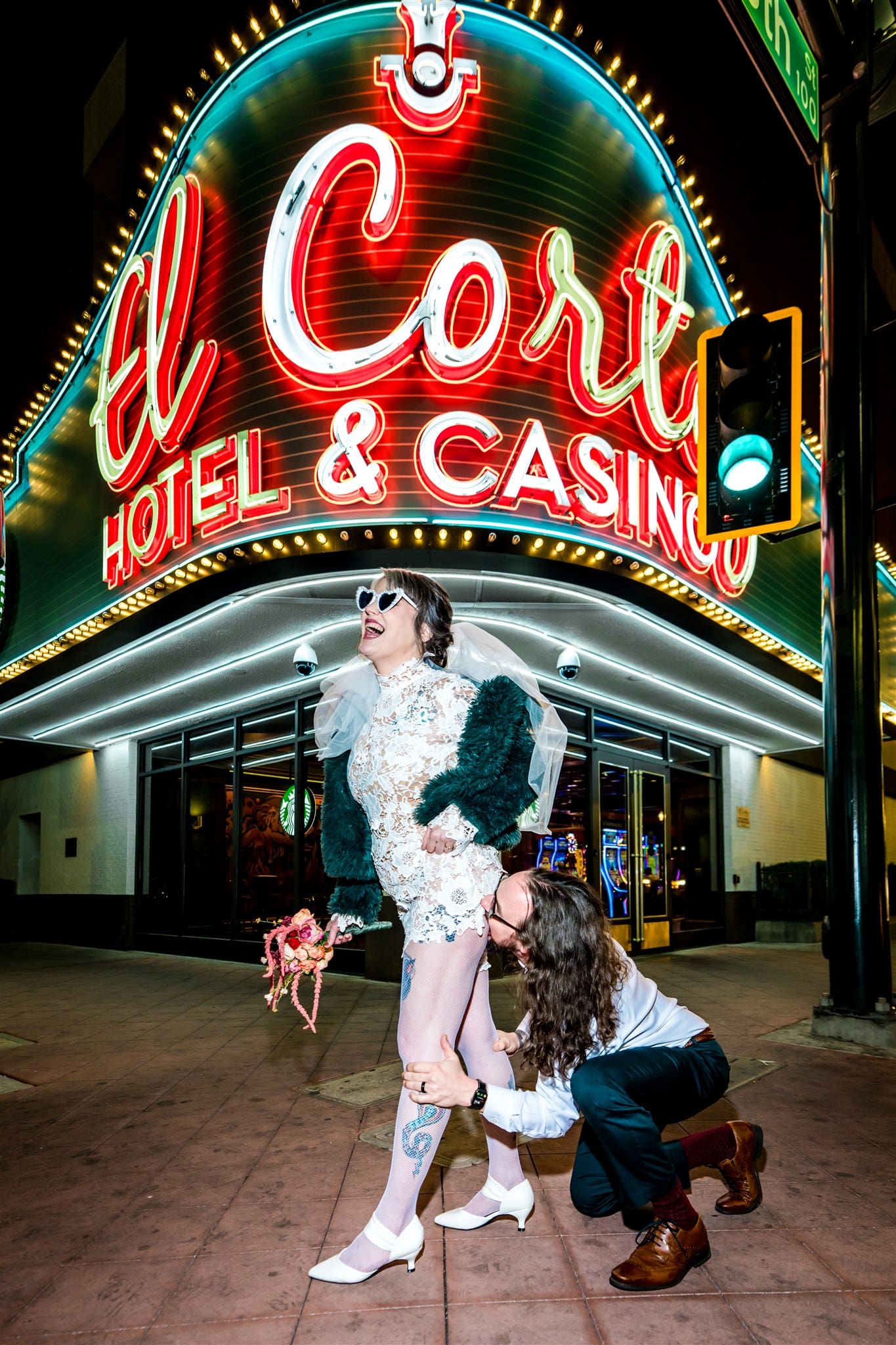 Playful bridal portraits in Las Vegas Vegas