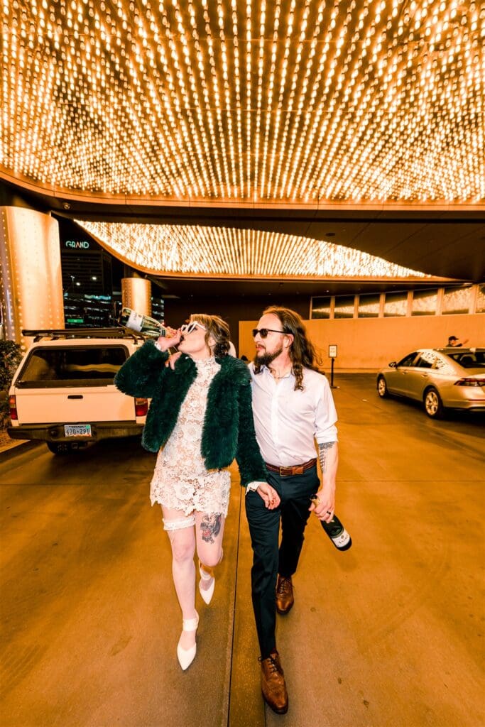 bride and groom at their dream bridal session in DTLV