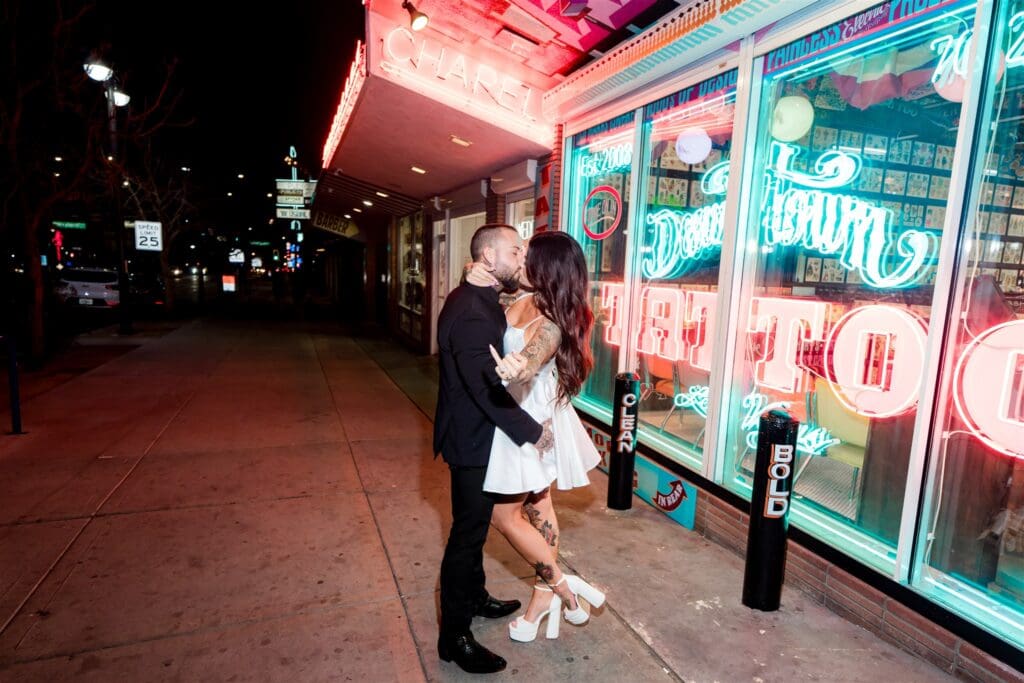 fun and playful bridal portraits in DTLV