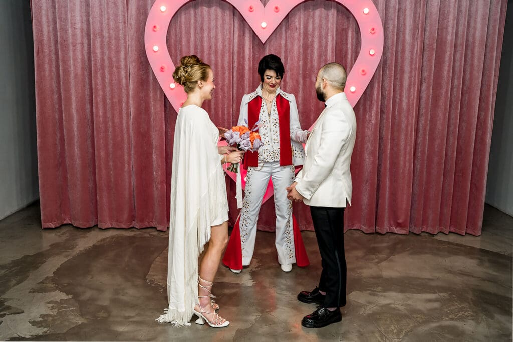 Crutches, Cake & Chaos: A Sick Las Vegas Elopement at Sure Thing Chapel That Did Not Hold Back