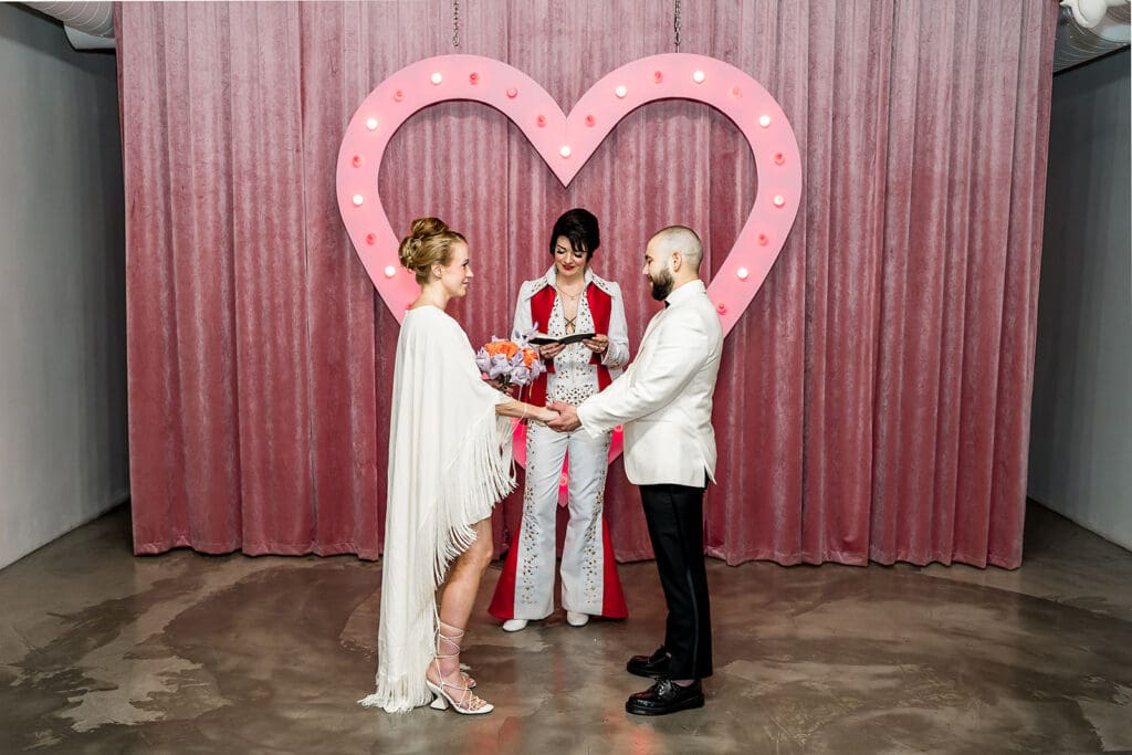 Crutches, Cake & Chaos: A Sick Las Vegas Elopement at Sure Thing Chapel That Did Not Hold Back