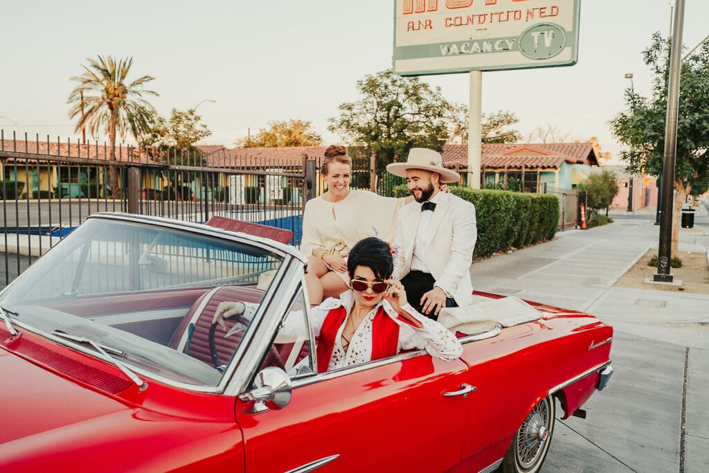 Crutches, Cake & Chaos: A Sick Las Vegas Elopement at Sure Thing Chapel That Did Not Hold Back