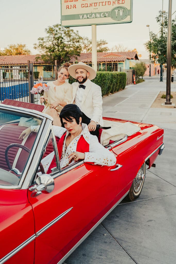 Crutches, Cake & Chaos: A Sick Las Vegas Elopement at Sure Thing Chapel That Did Not Hold Back
