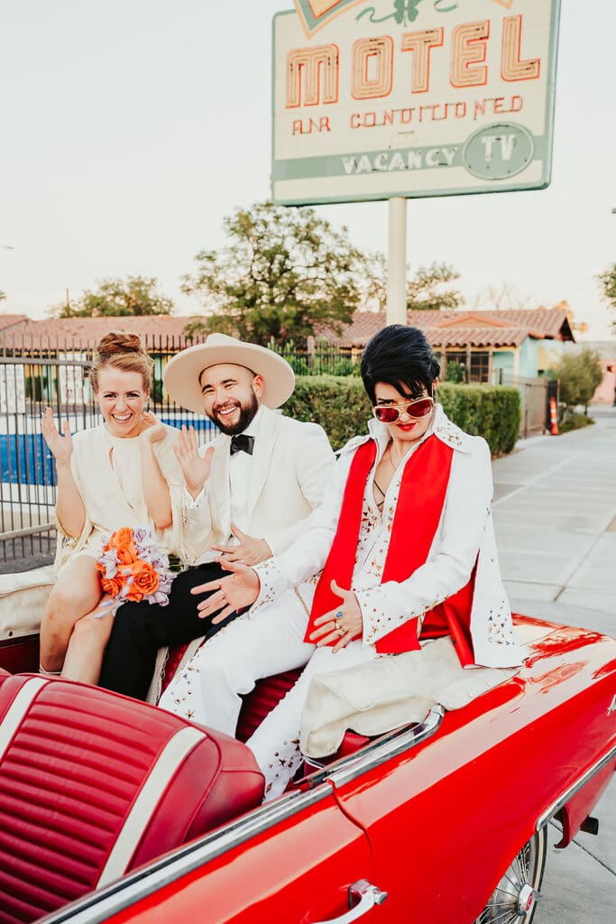 Crutches, Cake & Chaos: A Sick Las Vegas Elopement at Sure Thing Chapel That Did Not Hold Back