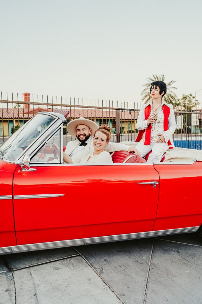 bride and groom at their dream photoshoot