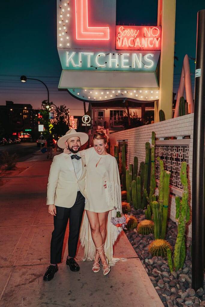 Crutches, Cake & Chaos: A Sick Las Vegas Elopement at Sure Thing Chapel That Did Not Hold Back